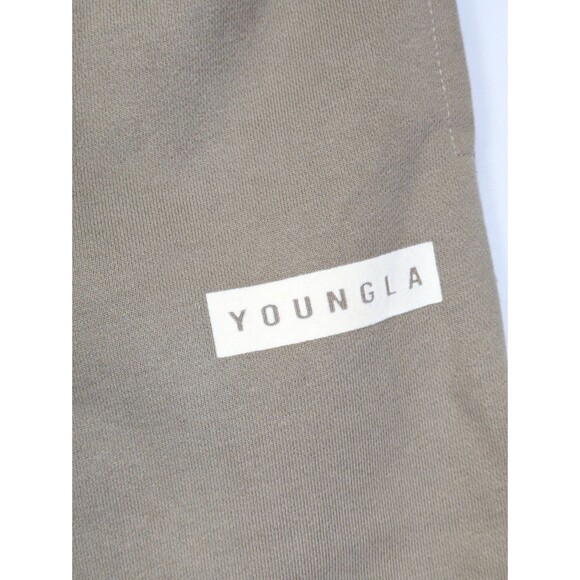 YoungLa Mens Autograph Script Cuffed Joggers Size M Tan NEW Sweatpants Young LA - Picture 4 of 7